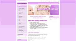 Desktop Screenshot of hanakovagynekologie.cz