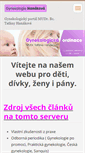 Mobile Screenshot of hanakovagynekologie.cz