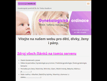 Tablet Screenshot of hanakovagynekologie.cz